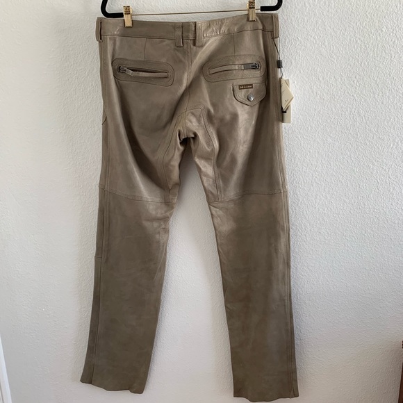 D&G Men's Leather Pants - Picture 5 of 14